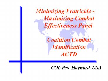 COL Pete Hayward, USA