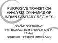 PURPOSIVE TRANSITION ANALYSIS: DYNAMICS OF INDIAN SANITARY REGIMES PowerPoint PPT Presentation