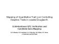 Mapping of Quantitative Trait Loci Controlling Adaptive Traits in coastal Douglas-fir. PowerPoint PPT Presentation
