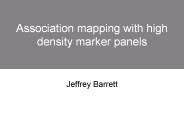 Association mapping with high density marker panels