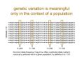 genetic variation is meaningful   only in the context of a population PowerPoint PPT Presentation