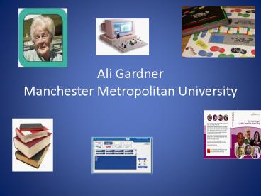 Ali Gardner Manchester Metropolitan University