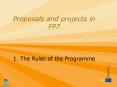 Proposals and projects in FP7 PowerPoint PPT Presentation