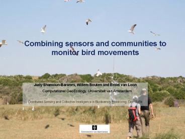 Combining sensors and communities to monitor bird movements