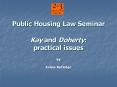 Public Housing Law Seminar Kay and Doherty: practical issues PowerPoint PPT Presentation