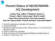 Recent Status of NEMS/NMMB-AQ Development