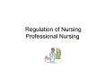 Regulation of Nursing Professional Nursing PowerPoint PPT Presentation