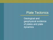 Plate Tectonics