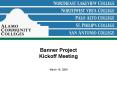 Banner Project Kickoff Meeting PowerPoint PPT Presentation