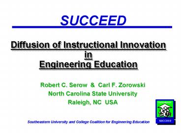 Diffusion of Instructional Innovation in Engineering Education