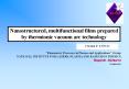 Nanostructured,%20multifunctional%20films%20prepared%20by%20thermionic%20vacuum%20arc%20technology PowerPoint PPT Presentation