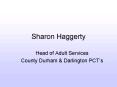 Sharon Haggerty PowerPoint PPT Presentation