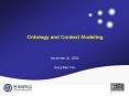 Ontology and Context Modeling PowerPoint PPT Presentation