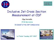 Inclusive Jet Cross Section Measurement at CDF