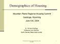 Demographics of Housing PowerPoint PPT Presentation