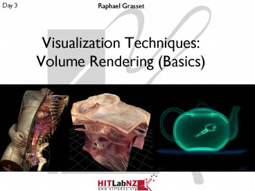 Visualization Techniques: Volume Rendering Basics presentation | free ...