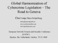 Global Harmonization of Cybercrime Legislation The Road to Geneva PowerPoint PPT Presentation