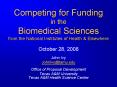Competing for Funding in the Biomedical Sciences from the National Institutes of Health PowerPoint PPT Presentation