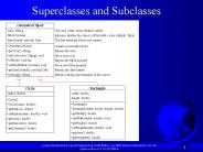Superclasses and Subclasses