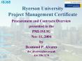 Ryerson University Project Management Certificate PowerPoint PPT Presentation