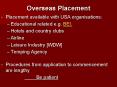 Overseas Placement PowerPoint PPT Presentation