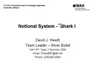 Notional System - Shark I