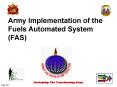 Army Implementation of the Fuels Automated System FAS PowerPoint PPT Presentation