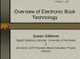 Overview of Electronic Book Technology PowerPoint PPT Presentation