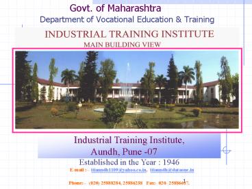Govt. of Maharashtra