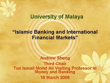 University of Malaya