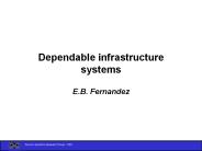Dependable infrastructure systems