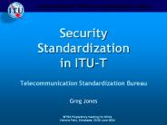 Security Standardization in ITU-T
