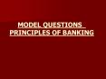 MODEL QUESTIONS PowerPoint PPT Presentation