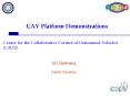 UAV Platform Demonstrations PowerPoint PPT Presentation