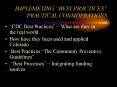 IMPLEMETING BEST PRACTICES PRACTICAL CONSIDERATIONS PowerPoint PPT Presentation