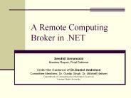 A Remote Computing Broker in .NET