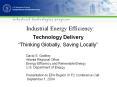 Industrial Energy Efficiency: PowerPoint PPT Presentation