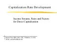 Capitalization Rate Development