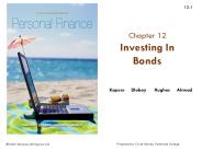 Chapter 12 Investing In Bonds
