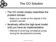 The OO Solution