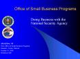 Office of Small Business Programs PowerPoint PPT Presentation