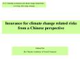 Insurance for climate change related risks PowerPoint PPT Presentation