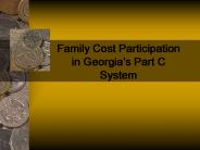 Family Cost Participation in Georgia