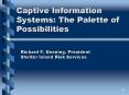 Captive Information Systems: The Palette of Possibilities PowerPoint PPT Presentation