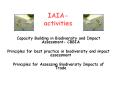 Capacity Building in Biodiversity and Impact Assessment- CBBIA PowerPoint PPT Presentation