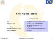 SAM Replica Catalog