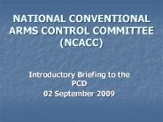 NATIONAL CONVENTIONAL ARMS CONTROL COMMITTEE (NCACC)