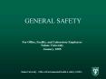 GENERAL SAFETY PowerPoint PPT Presentation
