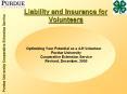 Liability and Insurance for Volunteers PowerPoint PPT Presentation