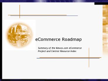eCommerce Roadmap